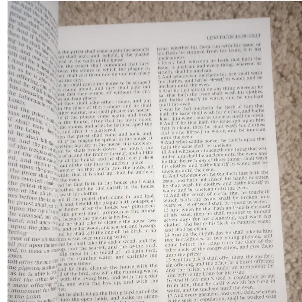 The Holy Bible King James Version KJV‎ Navy Blue